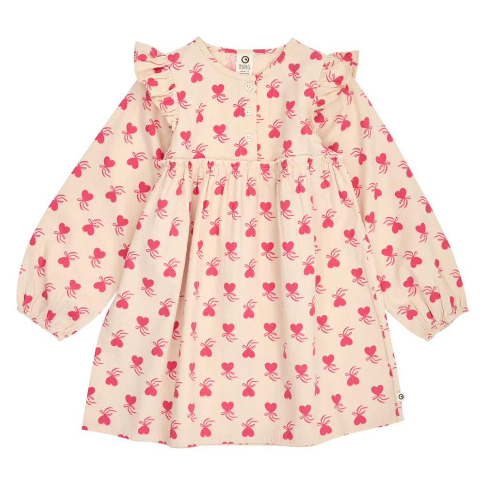Müsli Langarmkleid - Oak/ Rouge red Rückseite