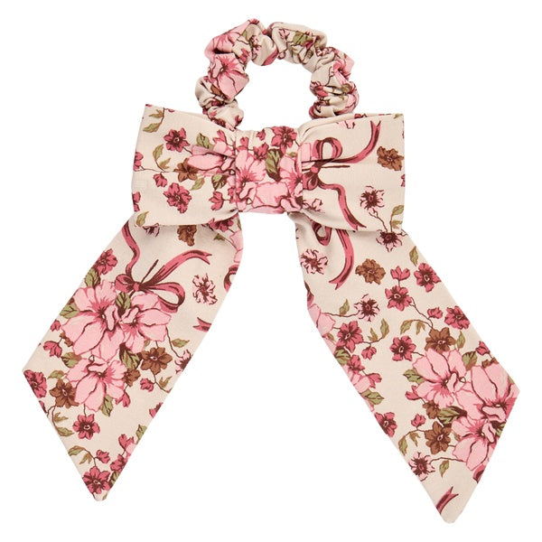 Müsli Bouquet bow scrunchie in Oak, Blush und Baroque Rose